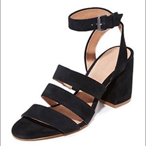 Madewell maria sandal in black suede